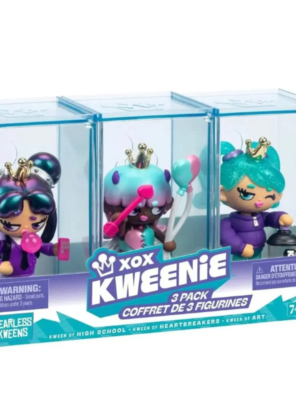 XOX Kweenie Quirky Kweens Fearless 3‑Pack Series Collectibles